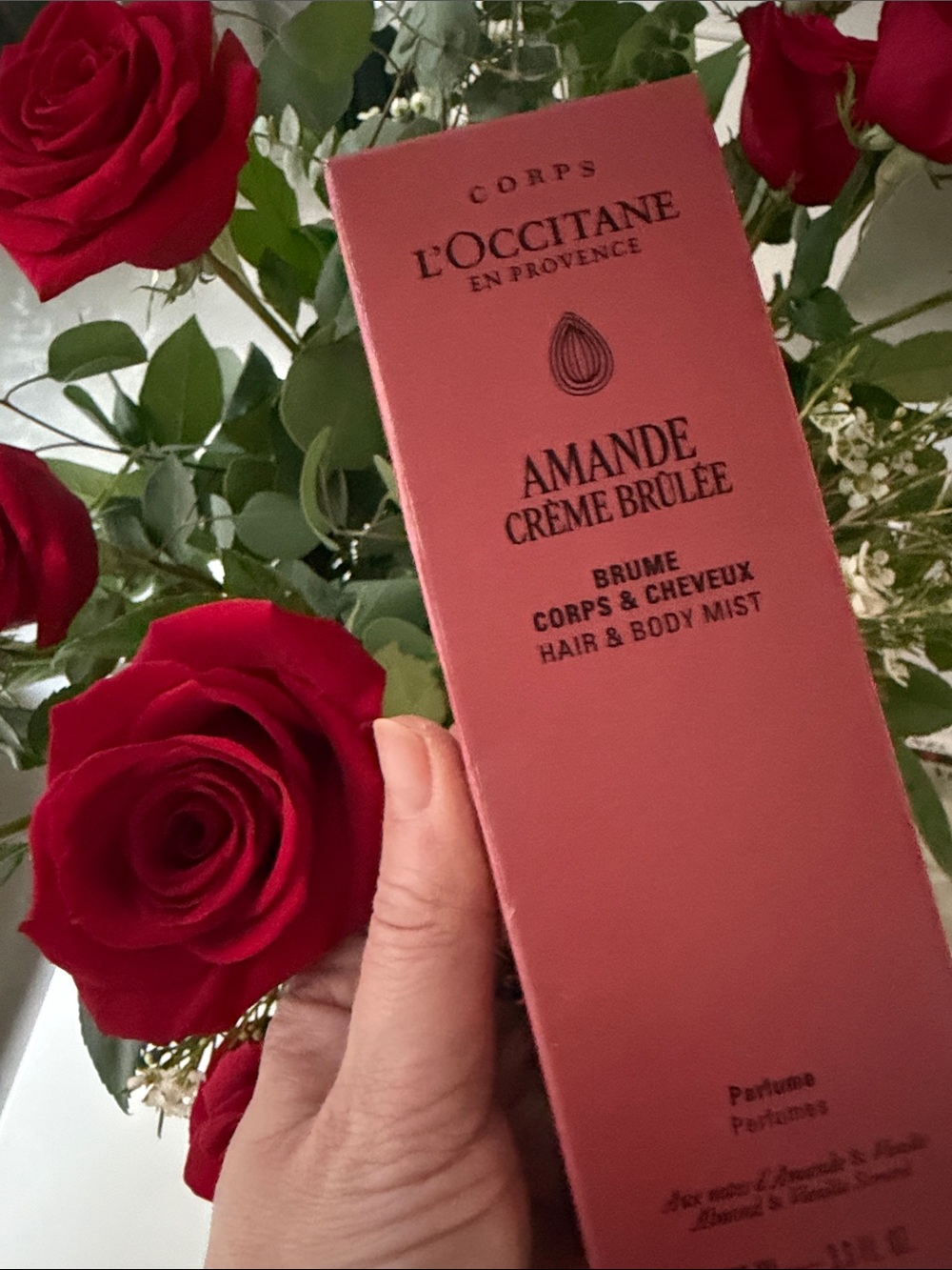 L'OCCITANE Amande Crème Brûlée Hair & Body Mist - Rose